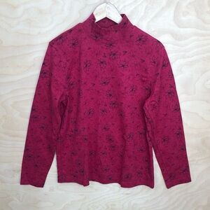 Croft & Borrow Mock Neck Casual Top Size L.